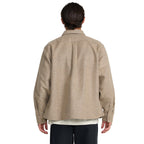 Chemise RVCA Dayshift Solid Flannel LS Wheat - Insidshop.com