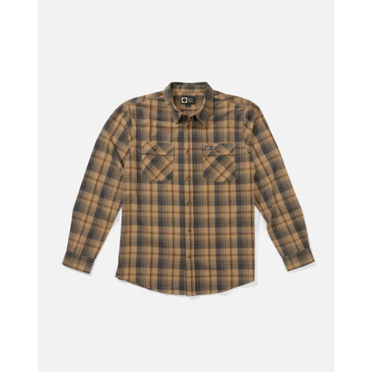 Chemise Salty Crew Daybreak Flannel Khaki Insidshop.com