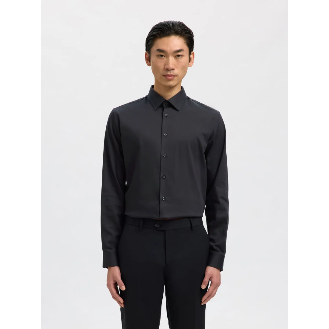 Chemise Selected SLHSLIM Performance Black - Slhslim