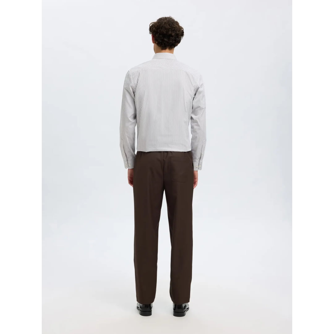 Chemise Selected SLHSLIM Performance Bright White Morel