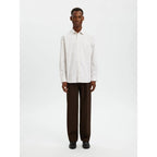 Chemise Selected SLHSLIMFILIP Performance Sand Stripes