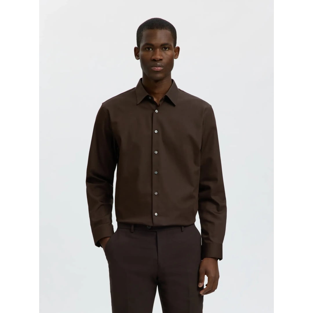 Chemise Selected SLMFILIP Performance Slim LS Delicioso