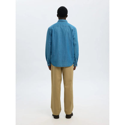 Chemise Selected SLMREGCLAUS Denim LS Medium Blue