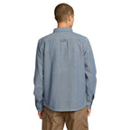 Chemise Volcom Levelstone LS Blue Wash Ls Insidshop.com