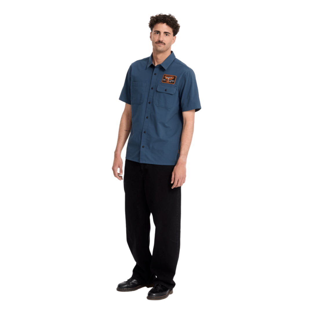 Chemise Volcom Slab City SS Midnight Blue - Ss