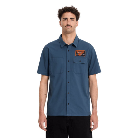 Chemise Volcom Slab City SS Midnight Blue - Ss