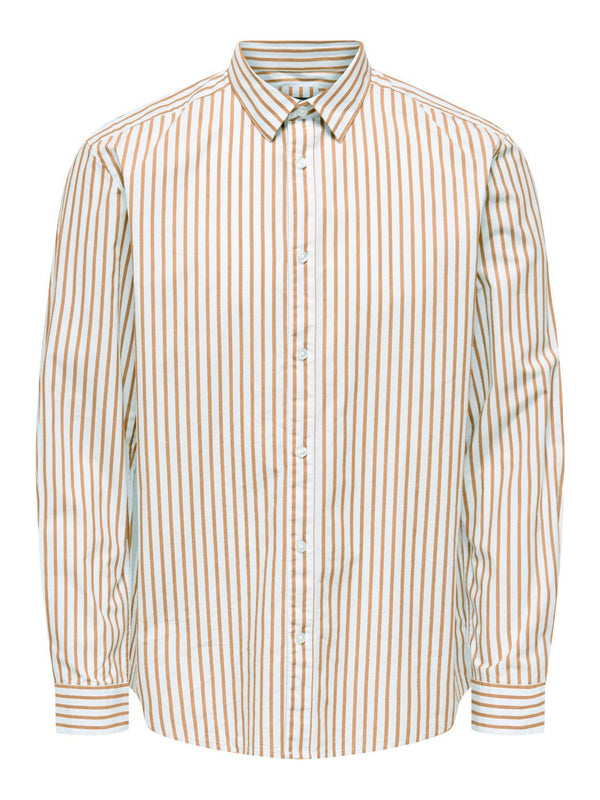 Chemise Only & Sons Onscape Stripe Reg Col Classique Star White Chinchilla