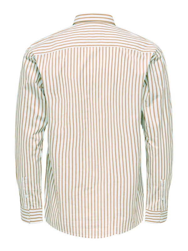 Chemise Only & Sons Onscape Stripe Reg Col Classique Star White Chinchilla