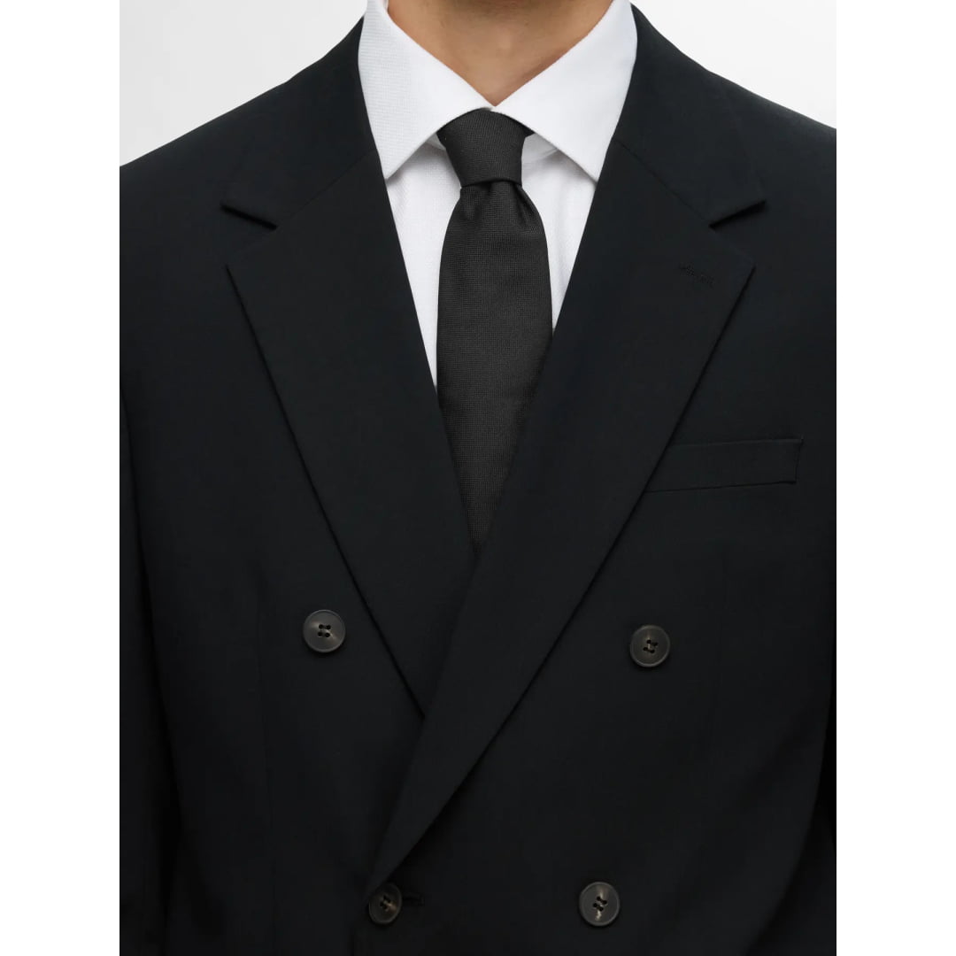 Cravatte Selected SLMPETER Structure Black - Unique