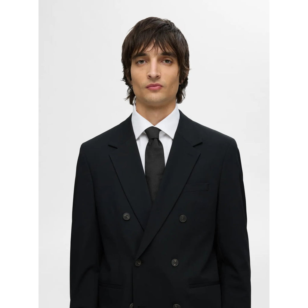Cravatte Selected SLMPETER Structure Black - Unique