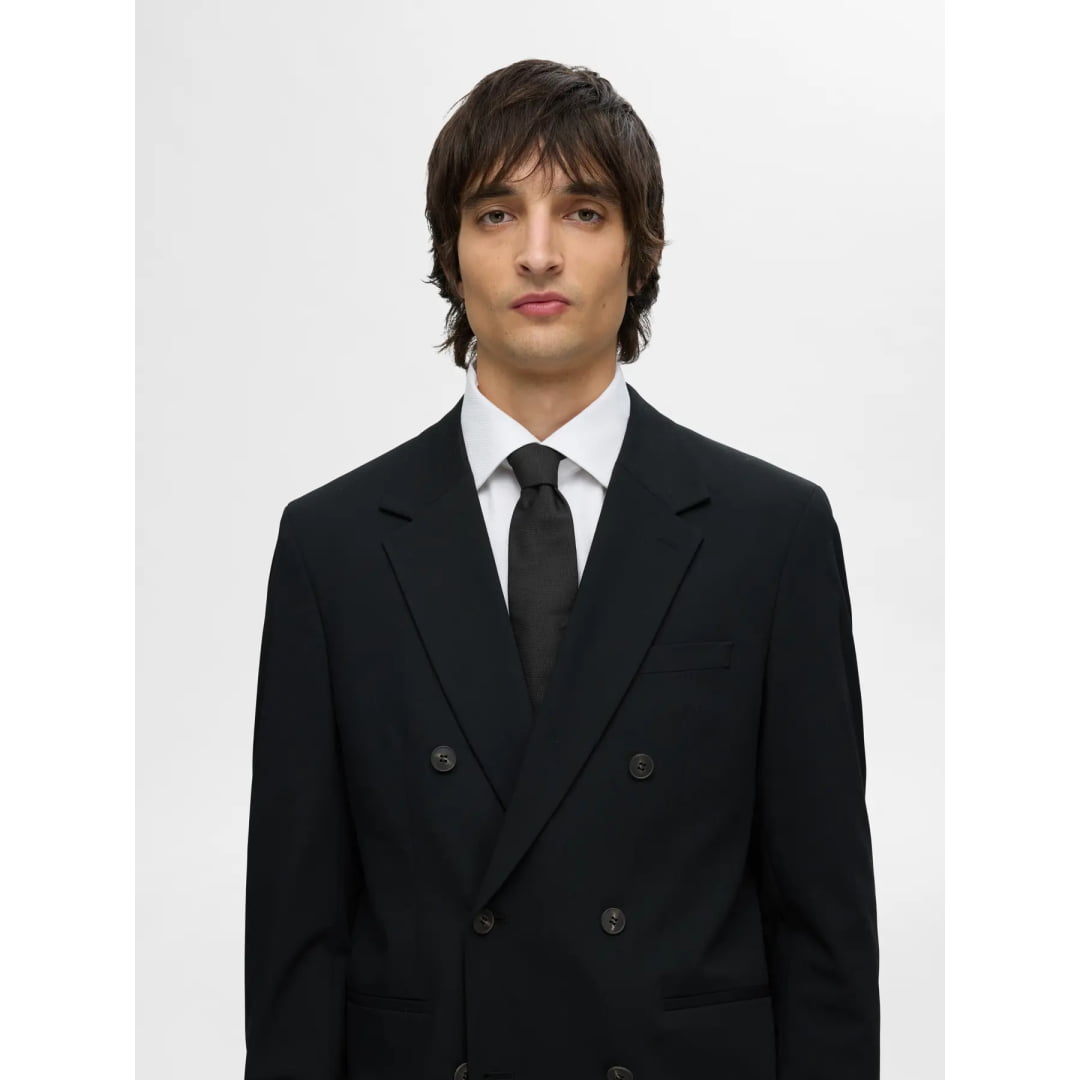 Cravatte Selected SLMPETER Structure Black - Unique