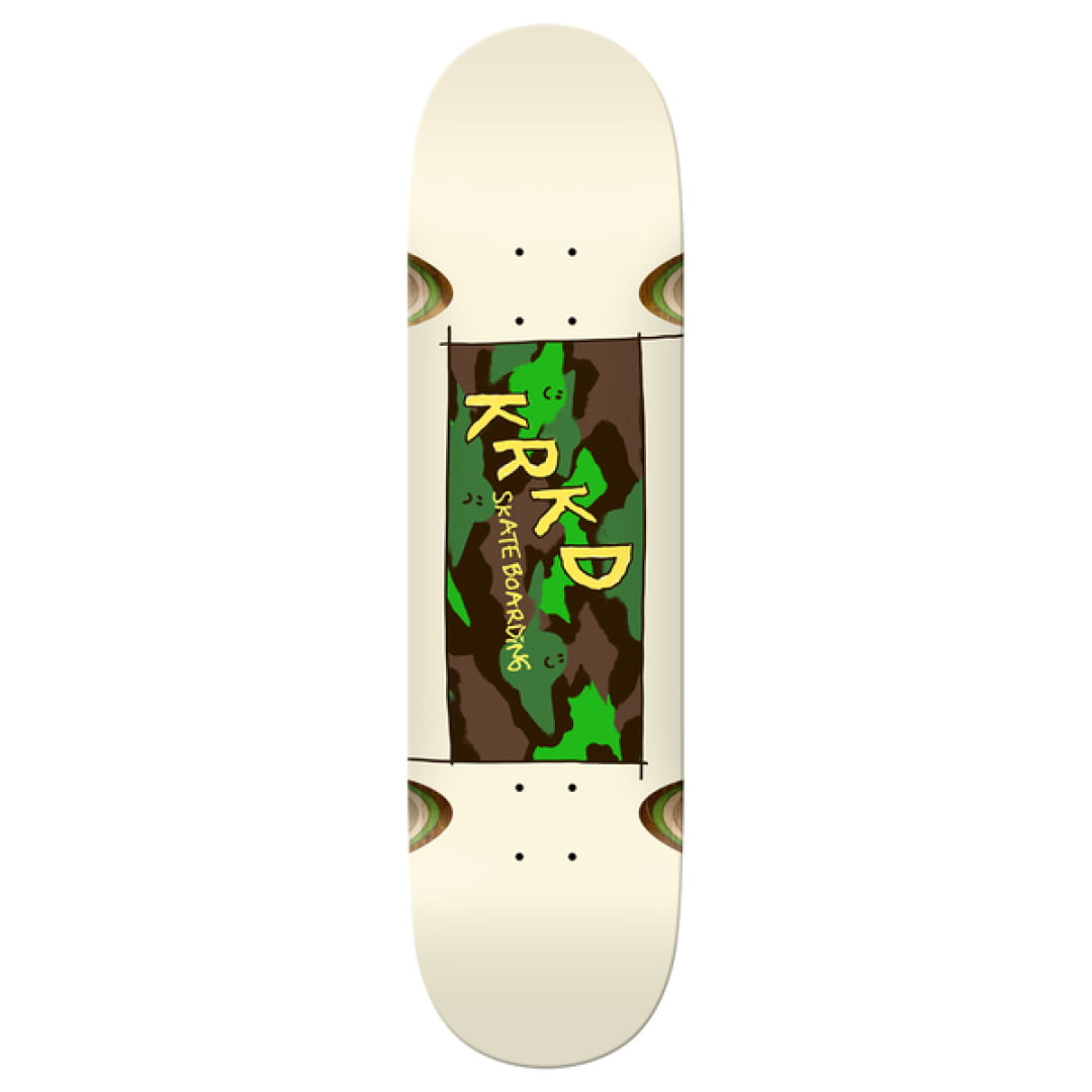 Deck Krooked KAMO Wells White 8.5’’x31.85’’ - Insidshop.com
