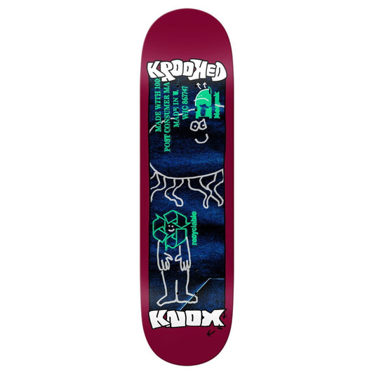 Deck Krooked Knox Recycled Maroon 8.5’’x32.18’’ - Chocolate
