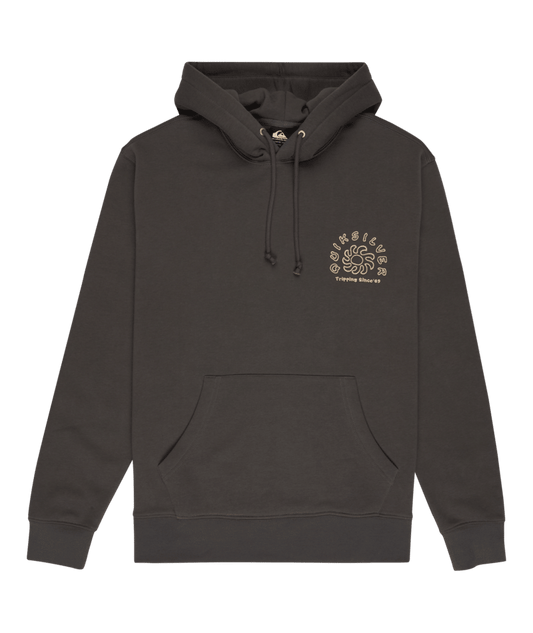 Sweat à Capuche Quiksilver Salt Water Graphic Iron Gate