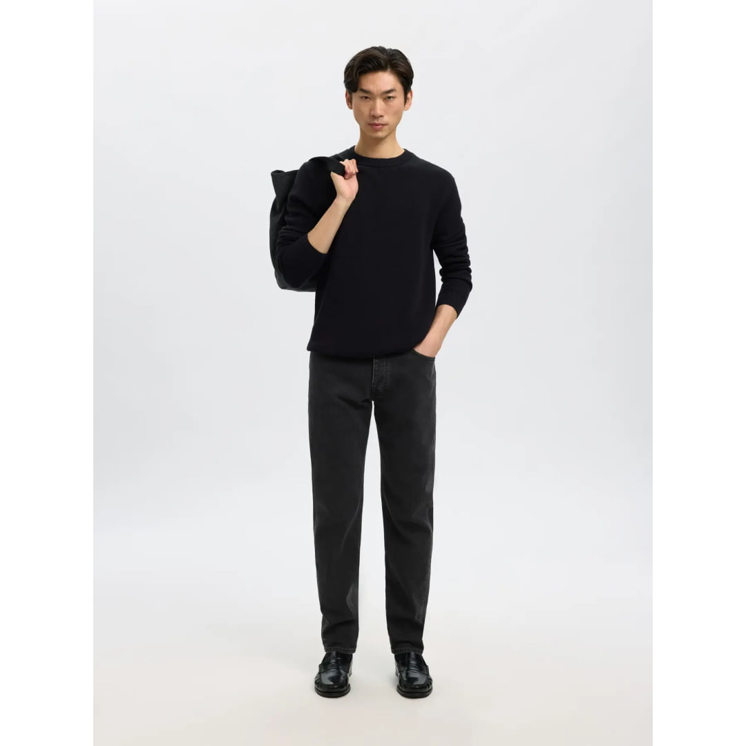 Jean Selected SLM175 Slim Ben Kori Black Denim 201 - Slm175