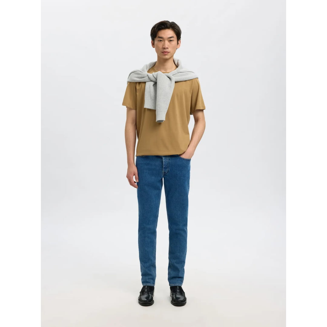 Jean Selected SLM175 Slim Ben Kori Medium Blue Denim 203