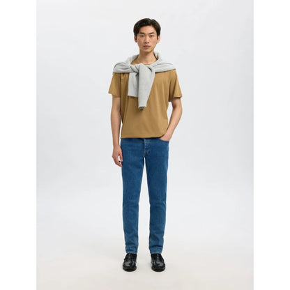 Jean Selected SLM175 Slim Ben Kori Medium Blue Denim 203