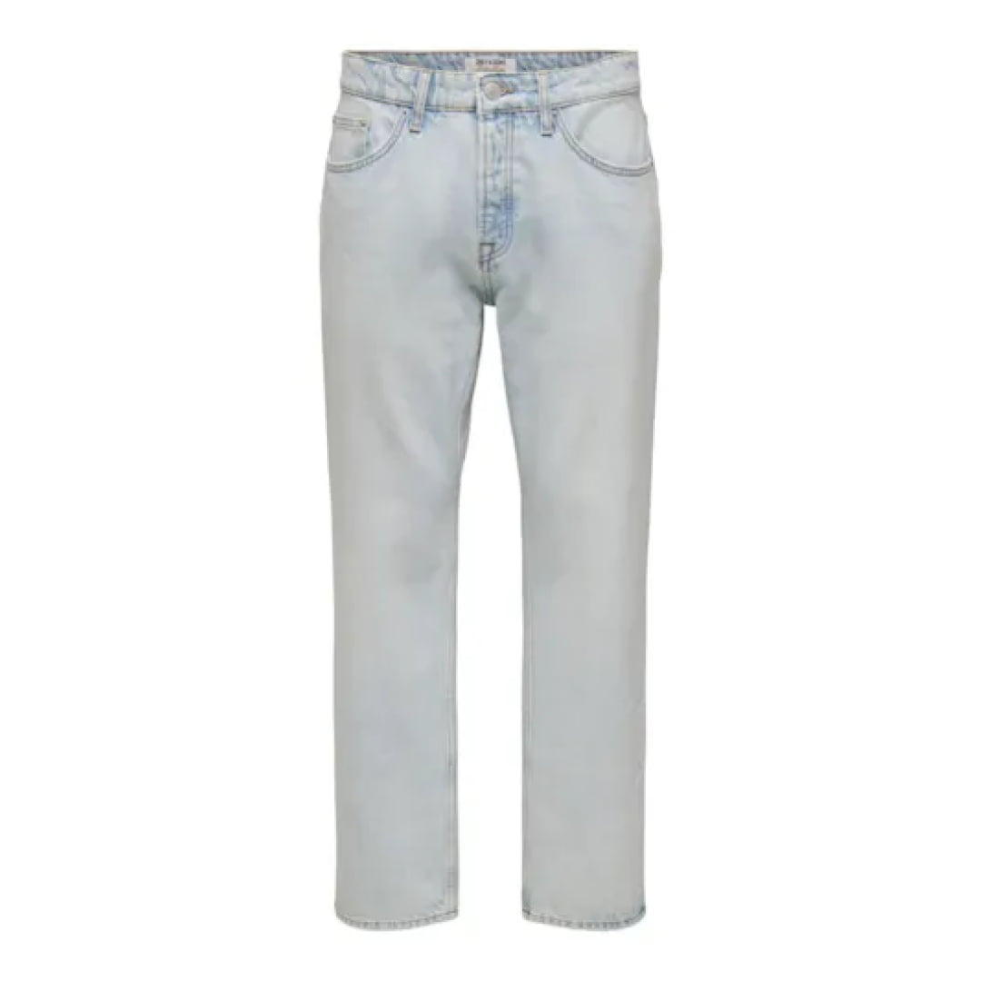 Jeans Only & Sons Onsedge Straight 9393 DOT Light Blue