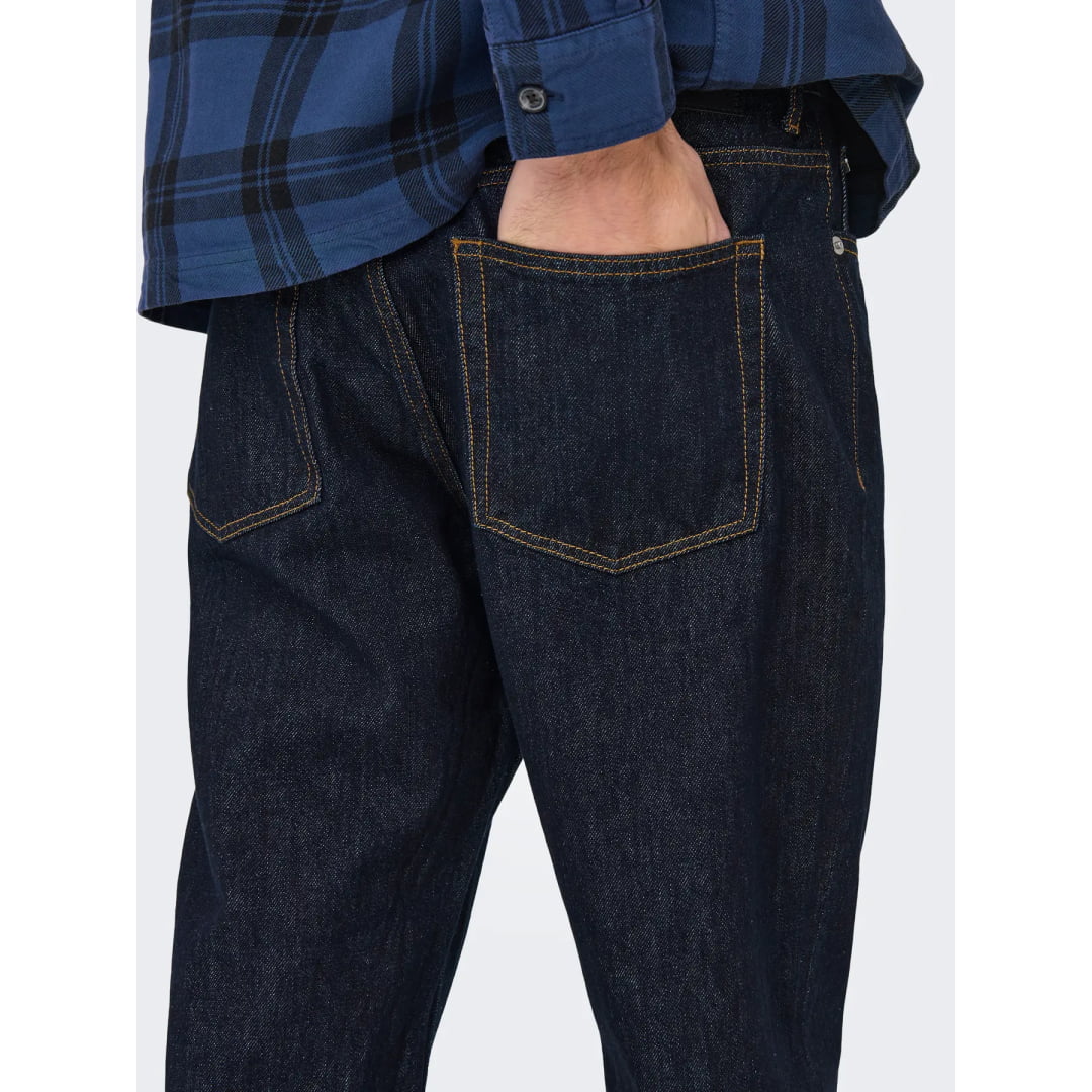 Jeans Only & Sons Onsedge Straight Rinse 4942 Tai Dark Blue