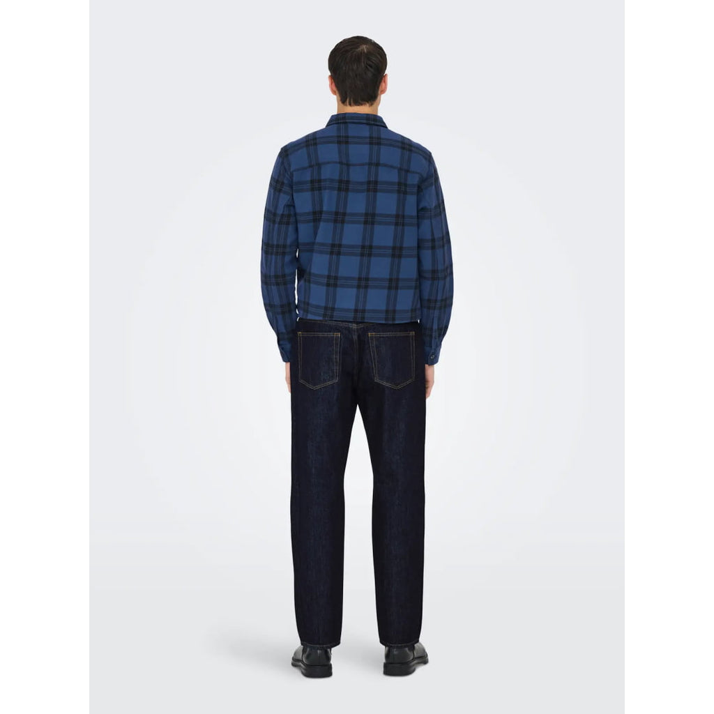Jeans Only & Sons Onsedge Straight Rinse 4942 Tai Dark Blue