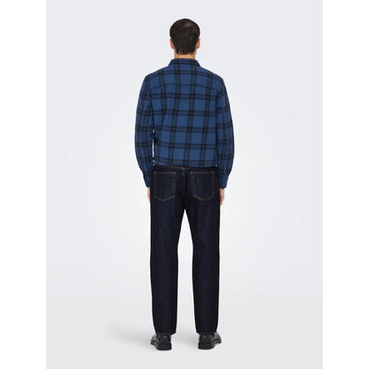 Jeans Only & Sons Onsedge Straight Rinse 4942 Tai Dark Blue