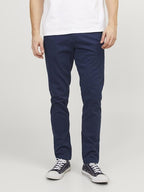 Pantalon Chino Jack & Jones JPSTMARCO BOWIE Bleu Marine