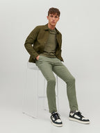 Pantalon Chino Jack & Jones JPSTMARCO BOWIE Vert Olive