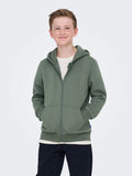 Sweat à Capuche Only & Sons OSJCERES ZIP THR Castor Gray