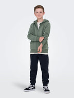 Sweat à Capuche Only & Sons OSJCERES ZIP THR Castor Gray