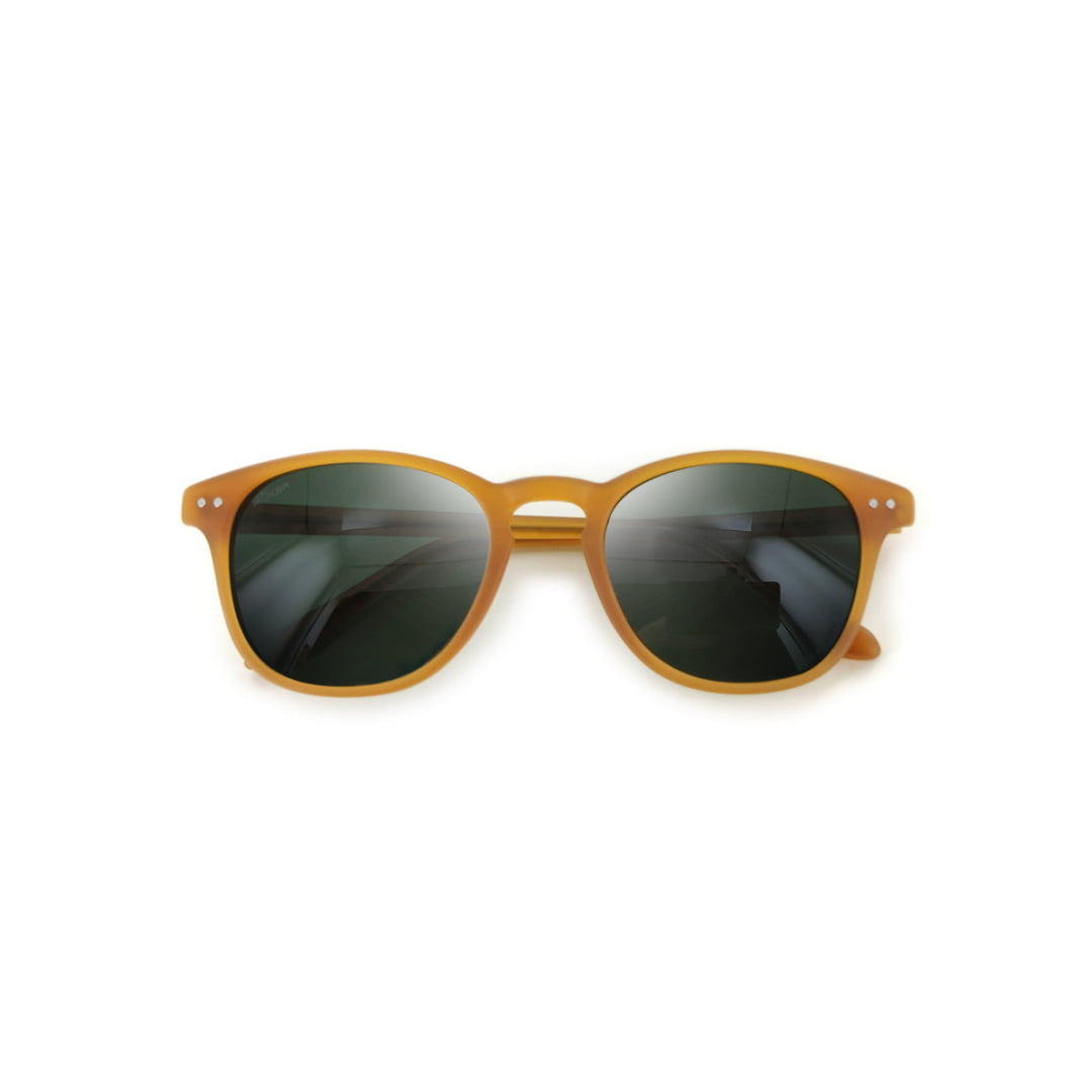 Lunettes Moken Enzo Mustard Green - Unique / Woody Liège