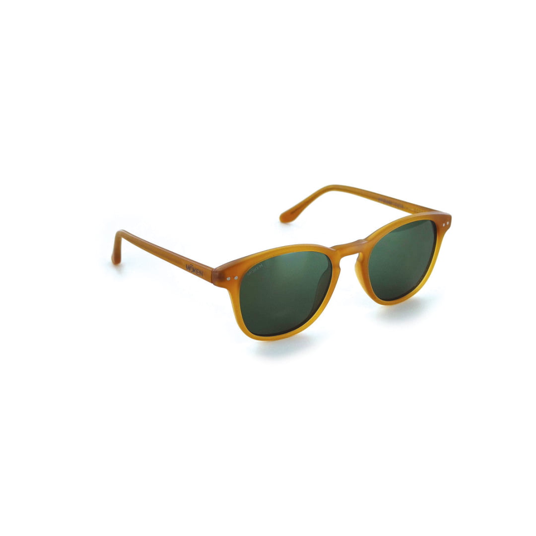 Lunettes Moken Enzo Mustard Green - Unique / Woody Liège