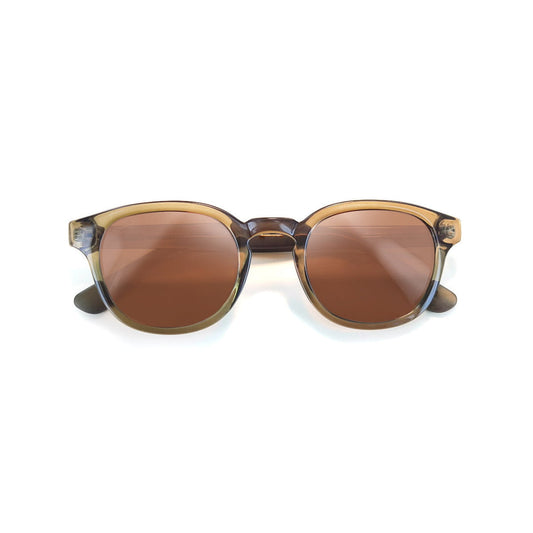 Lunettes Moken Otis Sepia Brown - Unique / Mustard Blue