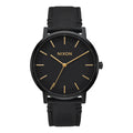 Montre Nixon Porter Leather All Black Gold - Insidshop.com