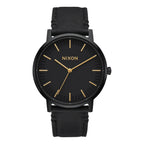 Montre Nixon Porter Leather All Black Gold - Insidshop.com