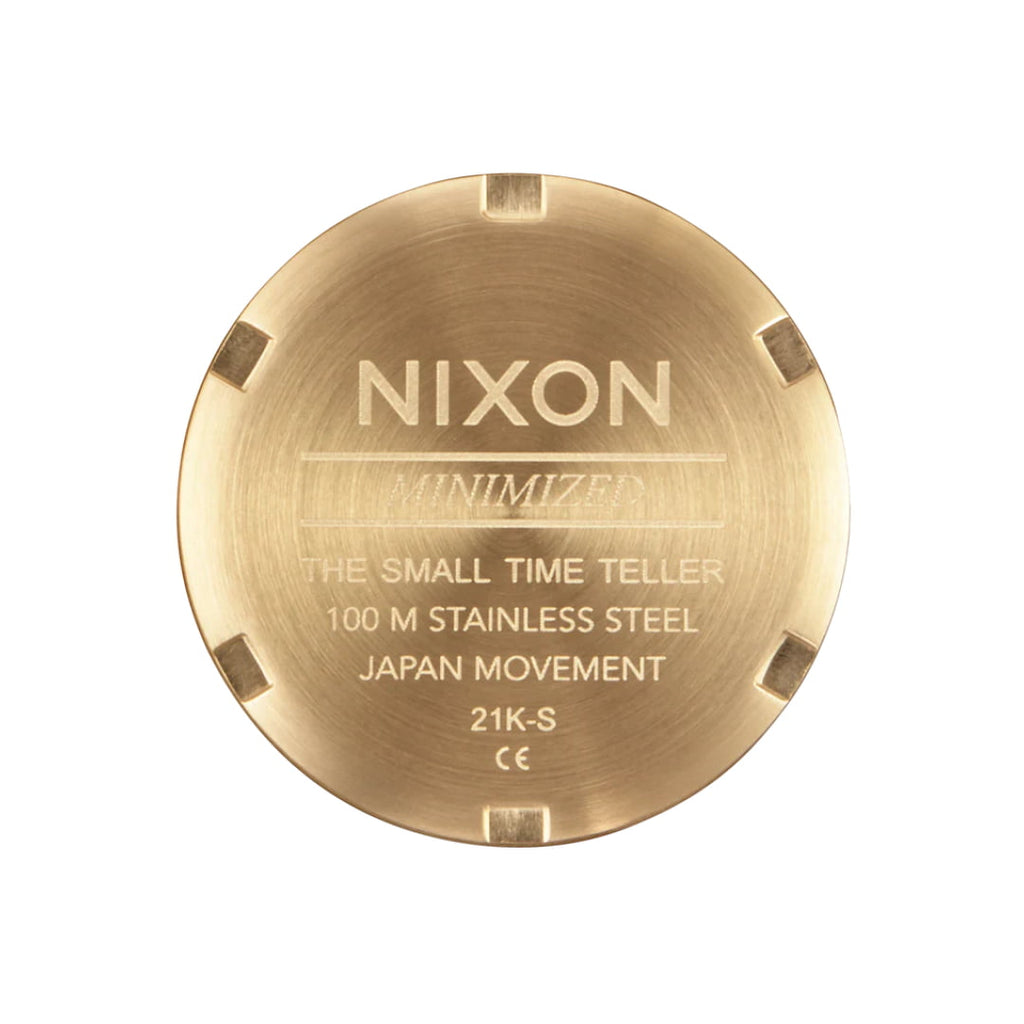 Montre Nixon Small Time Teller Light Gold Silver Vintage