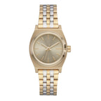 Montre Nixon Small Time Teller Light Gold Silver Vintage