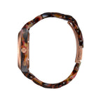 Montre Nixon Time Teller Acetate Rose Gold Pink Tortoise