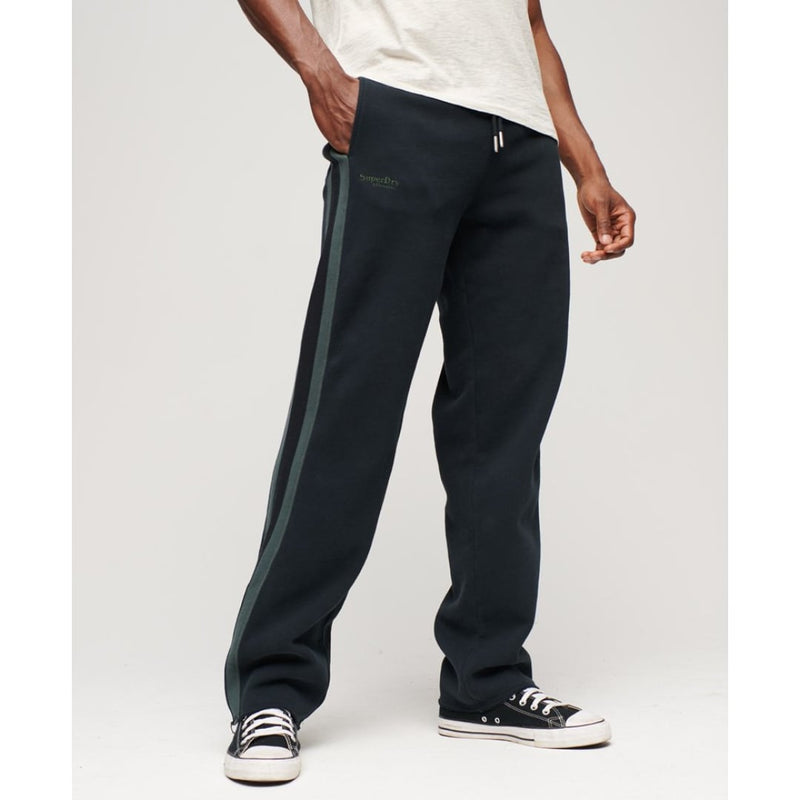 PANTALON DE JOGGING SUPERDRY NOIR ESSENTIAL STRAIGHT -