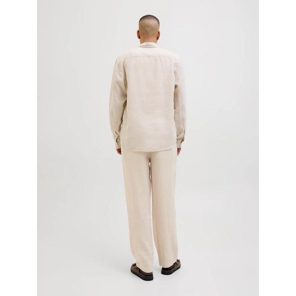 Pantalon Jack & Jones JPSTKARL Lawrence Linen Chino Silver