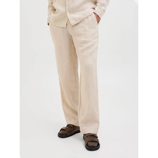 Pantalon Jack & Jones JPSTKARL Lawrence Linen Chino Silver