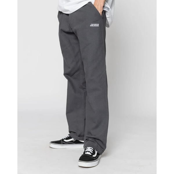 Pantalon Jacker Classic Chino Dark Grey - Insidshop.com