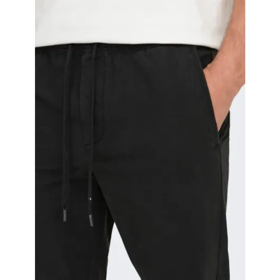 Pantalon Only & Sons Onslinus Taper 0183 All Black