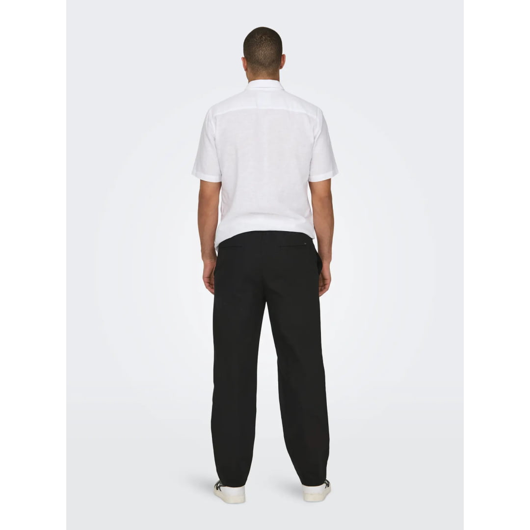 Pantalon Only & Sons Onssinus Loose 0007 Lin Black