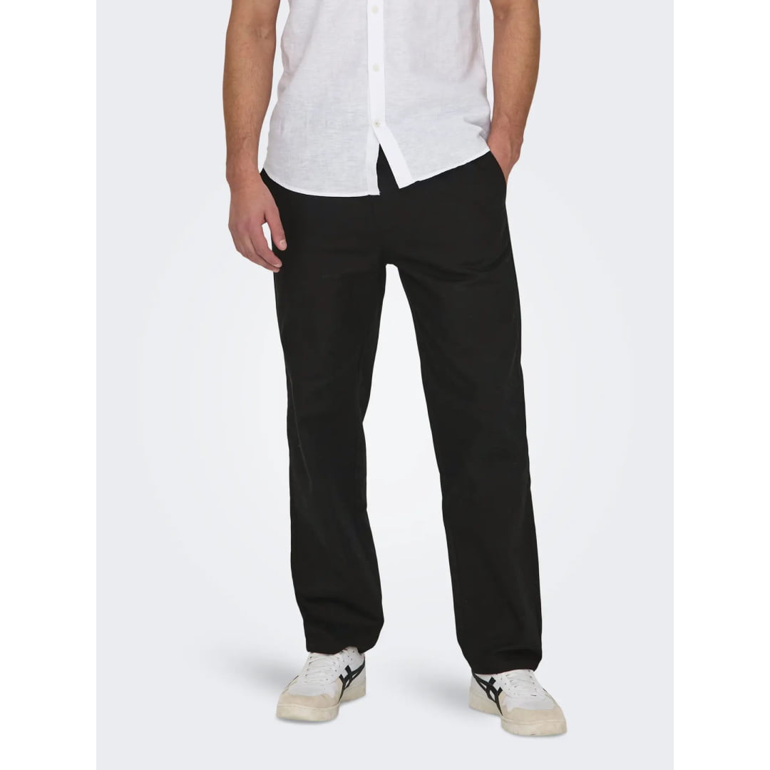 Pantalon Only & Sons Onssinus Loose 0007 Lin Black