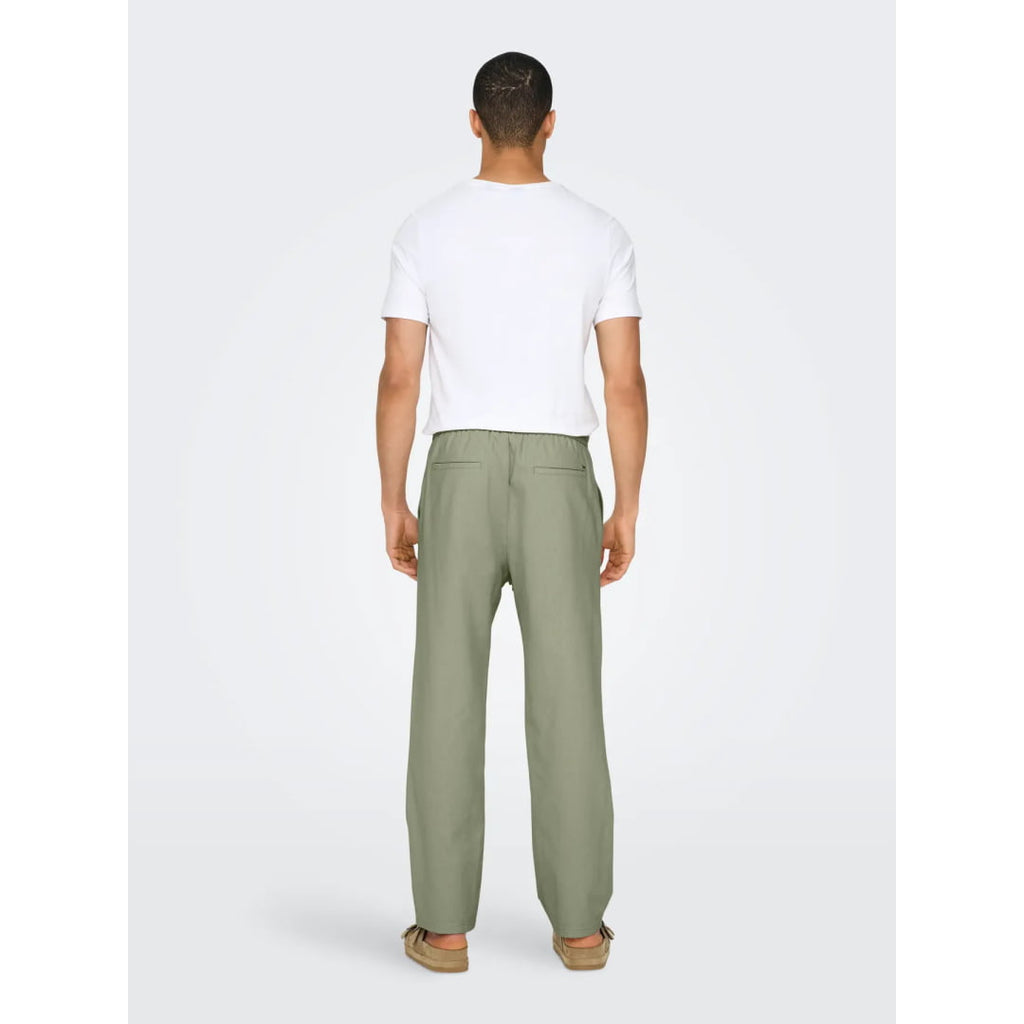 Pantalon Only & Sons Onssinus Loose 0007 Lin Tea - Ribstop
