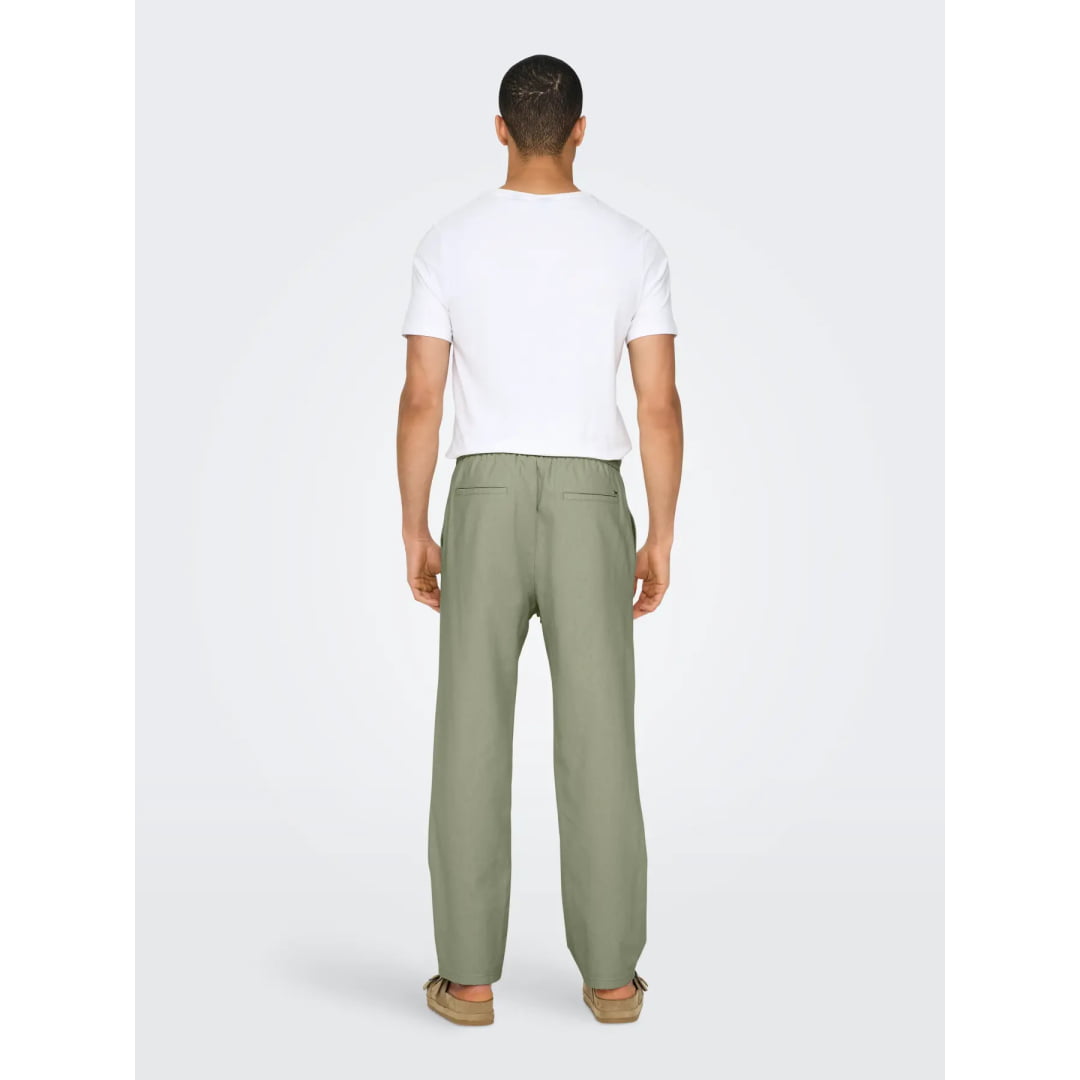 Pantalon Only & Sons Onssinus Loose 0007 Lin Tea - Ribstop