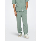 Pantalon Only & Sons Onssinus Loose 0158 Green - Ribstop