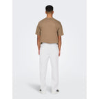 Pantalon Only & Sons Onssinus Loose 8267 Lin Bright White
