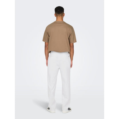 Pantalon Only & Sons Onssinus Loose 8267 Lin Bright White