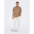Pantalon Only & Sons Onssinus Loose 8267 Lin Bright White